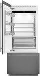 Smeg Universal 36 in. 19.6 Cu. Ft. Panel Ready Built-In Bottom Freezer Refrigerator-0