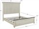 Powell® Carrington Antique White/Brown King Panel Bed-2