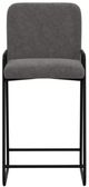 International Furniture Direct Seating Black/Gray 49" Bar Stool-2