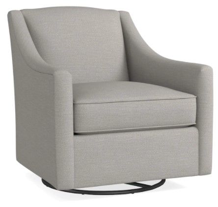 Bassett® Furniture Corinna Gray Swivel Glider-0