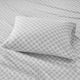 Olliix by True North by Sleep Philosophy Cozy Flannel Grey Geo Twin 100% Cotton Printed Sheet Set-3