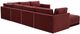 TOV Furniture Willow 7-Piece Red Large Modular Sectional-4