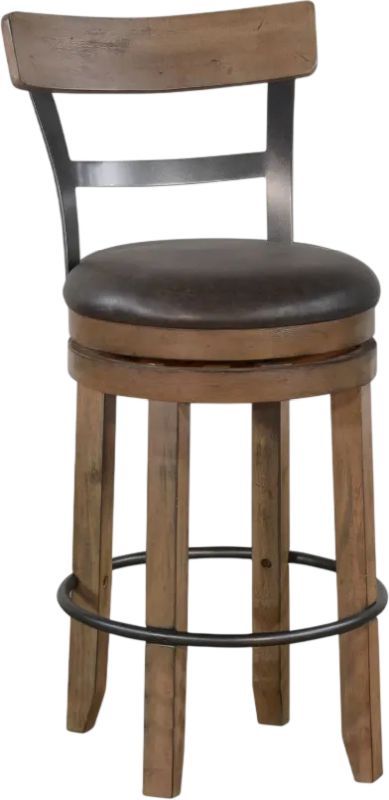 Sunny Designs™ Doe Valley Buckskin 30" Fullback Swivel Bar Stool-0