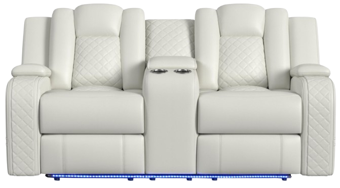 Elements International Carlo Power Motion Loveseat - Thumbnail 3