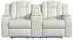 Elements International Carlo Pebble Oyster Power Reclining Loveseat with Power Headrest-1