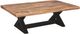 Signature Design by Ashley® Wesling Light Brown Coffee Table with Black Trestle Legs-0