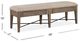 Magnussen Home® Paxton Place Baja Fog/Dovetail Gray Upholstered Bench-2