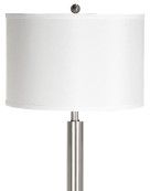 Cal® Lighting & Accessories Brushed Steel Floor Lamp-1