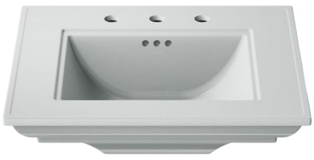 Kohler Memoirs® Stately Ice Grey 25" Widespread Pedestal/Console Table Bathroom Sink-4