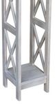John Thomas Furniture® Home Accents Taupe Gray 36" X-Side Plant Stand Table-1