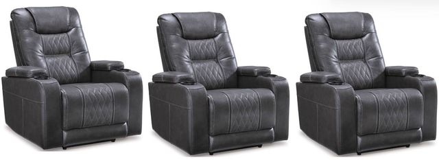 Signature Design by Ashley® Composer 3-Piece Gray Power Theater Seating Set-0