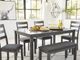 Signature Design by Ashley® Bridson 6-Piece Gray Dining Table Set-5