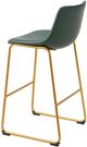 Zuo® Modern Augusta Gold/Green Barstool-4