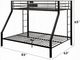 ACME Furniture Limbra Sandy Black Twin XL Over Queen Youth Bunk Bed-1