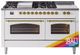 Ilve® Nostalgie II Series 60" Custom RAL Color Pro Style Dual Fuel Range-0