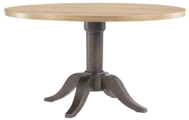 Legacy Classic XXX's And OOO's Amber Round Dining Table with Cocoa Base-0