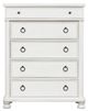 Signature Design by Ashley® Rowlenstown Antique White 5-Drawer Chest-2