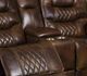 Corinthian Furniture Brookshire Carmel Power Reclining Loveseat with Headrest and Console-1