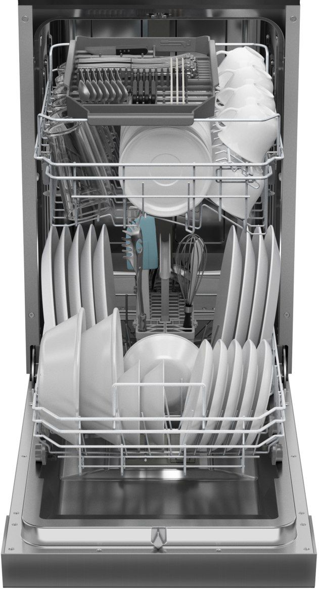 Sharp® 18" Stainless Steel Front Control Built-In Dishwasher-3
