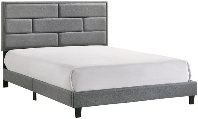 Crown Mark Flannery Grey Platform Bed-0