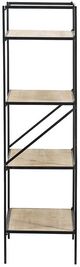 A & B Home Black/Natural Shelf-2