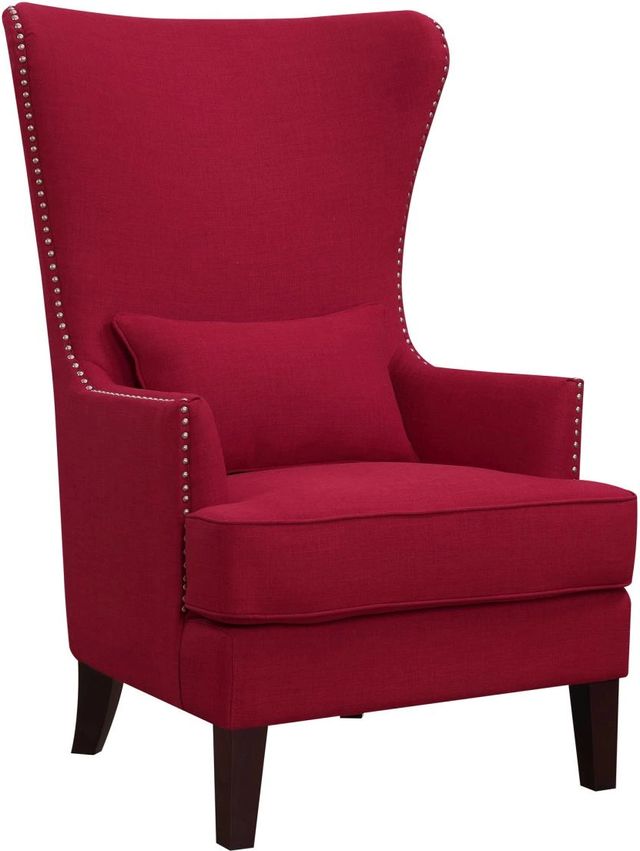 Elements International Kori Espresso/Heirloom Berry Accent Chair-0