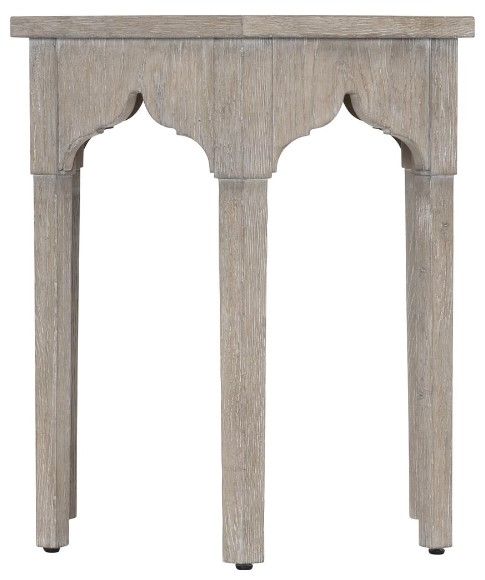 Bernhardt Albion Pewter Hexagonal Side Table-4