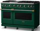Viking® 5 Series 48" Ivy Pro Style Gas (NG) Range with Brushed Brass Trim-2