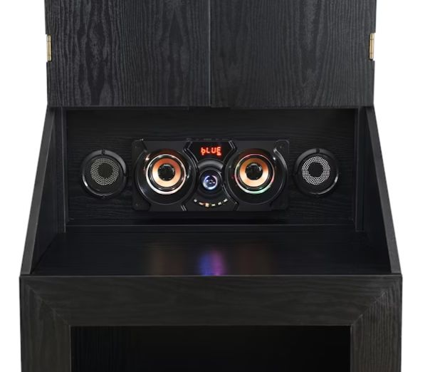 Elements International Hurricanes Black Dartboard Cabinet-4