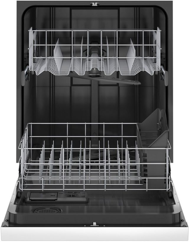 Amana® 24" White Front Control Built In Dishwasher with Midnight Interior-2