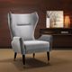 TOV Furniture Logan Grey Velvet Chair-4