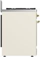 Ilve® Majestic III 30" Antique White Pro Style Dual Fuel Natural Gas Range with Triple Glass Door and BrassTrim-4