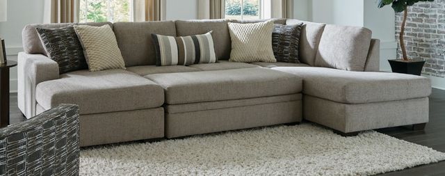 American Wholesale Furniture Brianna 2-Piece Pewter Right-Arm Facing Sectional-1