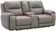 Signature Design by Ashley® Real Moments Ash Power Reclining Loveseat with Audio Seating-0