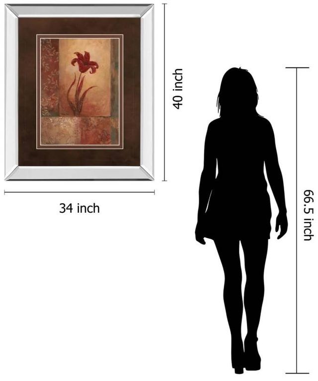 Classy Art Lily Silhouette by Vivian Flasch Wall Art-2