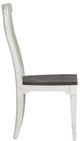 Liberty Furniture Allyson Park Charcoal/Wire Brushed White Slat Back Side Chair-3