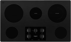Whirlpool® 36" Black Electric Cooktop