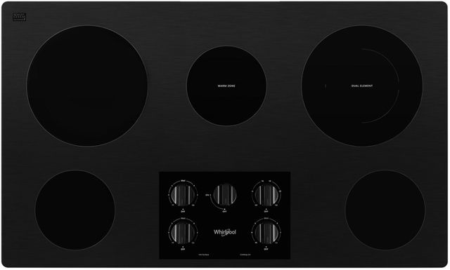 Whirlpool® 36" Black Electric Cooktop-0