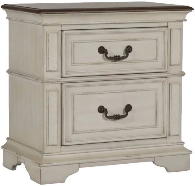 New Classic® Home Furnishings Anastasia Antique White Nightstand-0