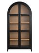 Richwood Black Birch Glass Door Arched Cabinet-2
