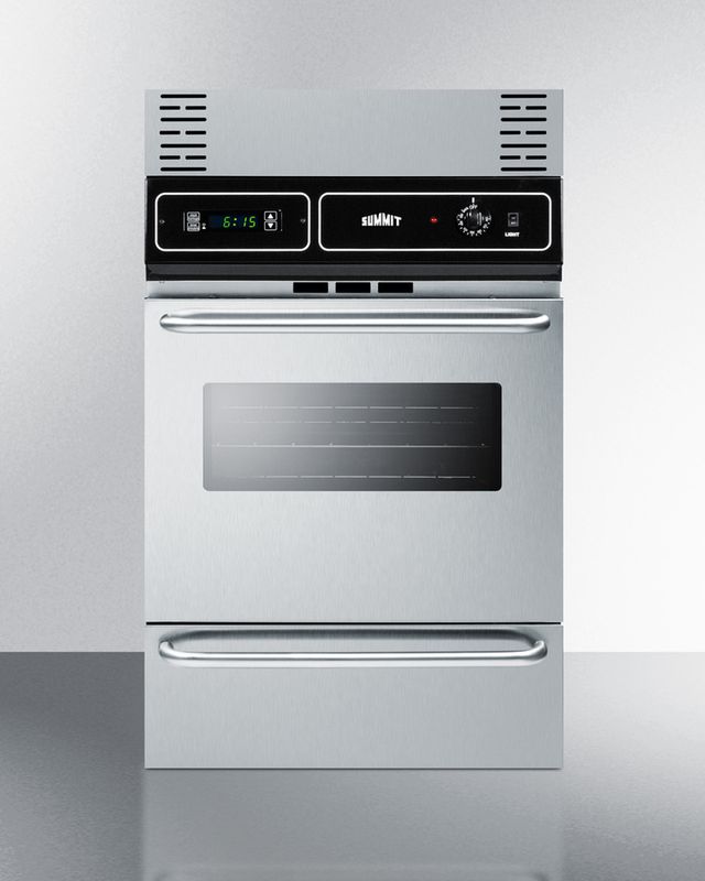 Summit® 24" Stainless Steel Built In Electric Single Wall Oven-2
