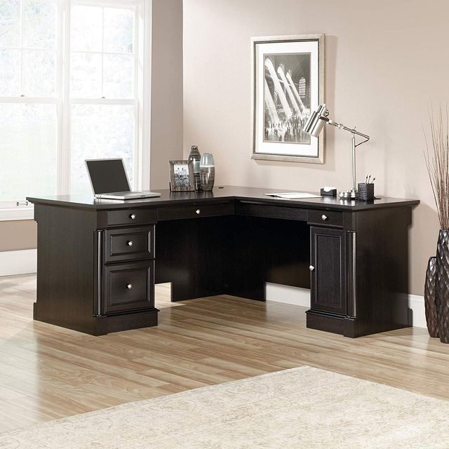Sauder® Palladia® Wind Oak® L-Shaped Desk-2