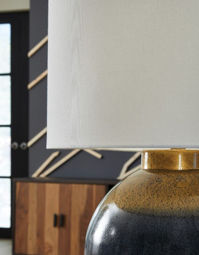 Signature Design by Ashley® Adara Blue Table Lamp with Gold Accent-2