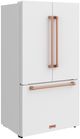 Thor Kitchen Gordon Ramsay Series 36" White French Door Counter Depth Refrigerator with Ice Maker & Rose Gold Hardware-4