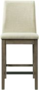 Elements International Dapper Gray Counter Side Chair-1