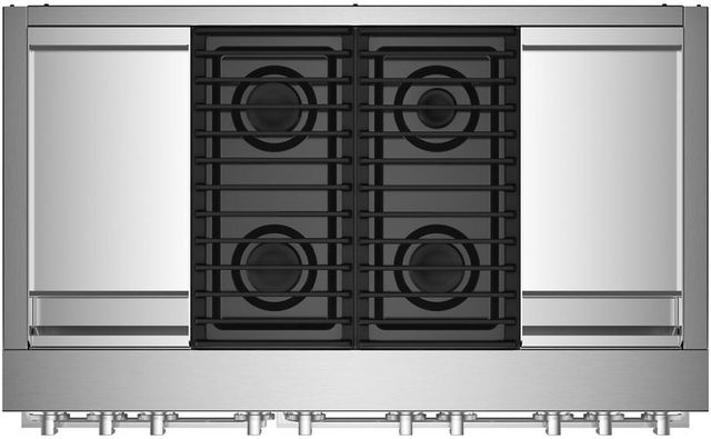JennAir® NOIR™ 48" Stainless Steel Freestanding Dual Fuel Range-3