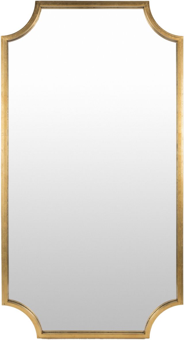 Surya Joslyn Gold Leaf Full Length Mirror-0
