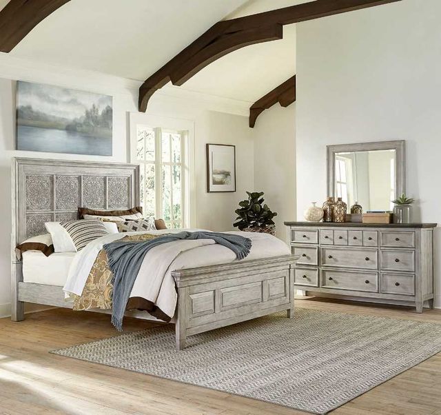 Liberty Furniture Heartland 3-Piece Antique White Optional California King Bedroom Set-1