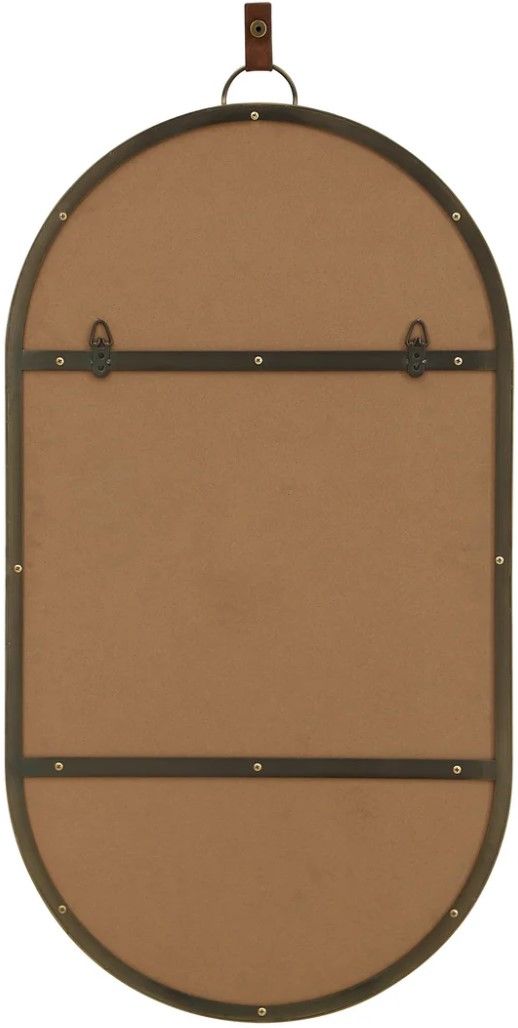 Renwil® Hudson Antique Brushed Brass Accent Mirror-3