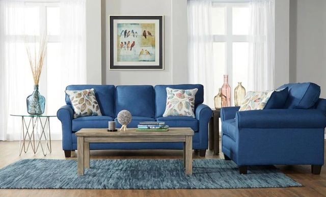Hughes Furniture® 3700 Jitterbug Denim Sofa-1
